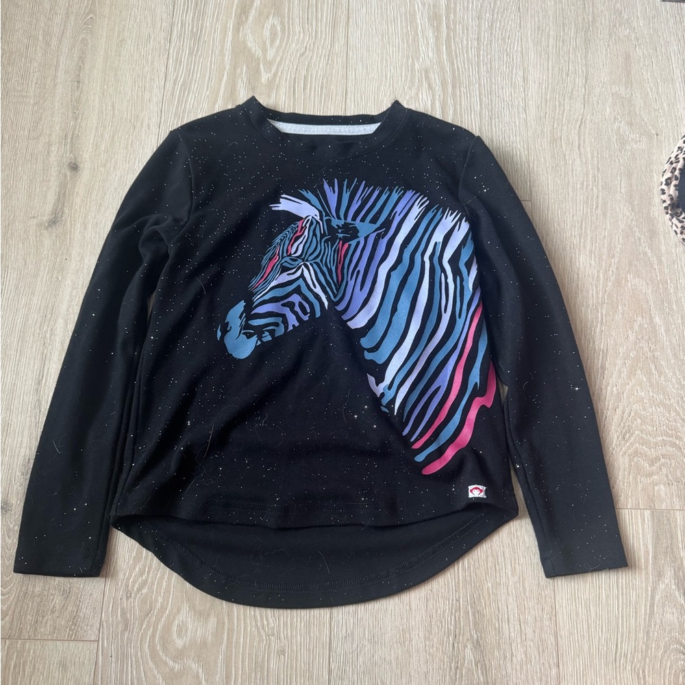 Colorful Zebra Kids Long Sleeve Shirt